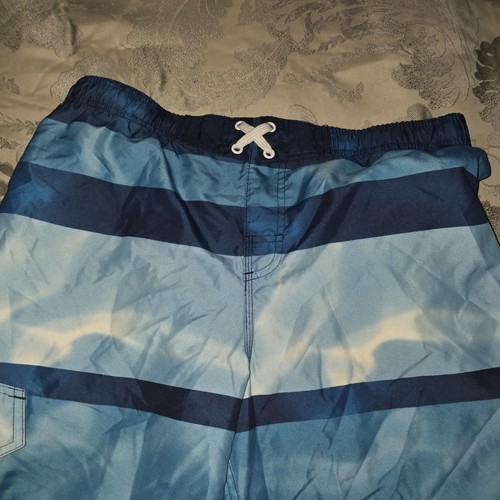 Ocean Pacific Blue Striped Lined Board Shorts Boys XL (14-16) - Picture 5 of 12