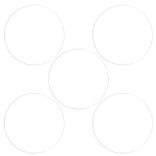 5pcs 46mm Soft PET Anti-Fingerprint Clear Round Watch Glass Screen Protectors