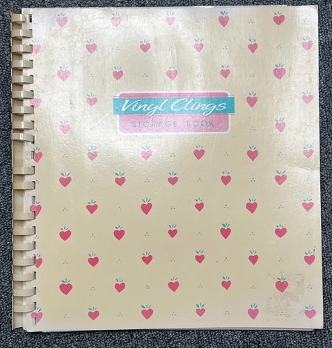Vintage Current Inc Vinyl Clings Storage Book Holiday Stickers 1990s
