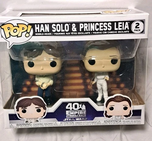 Funko Pop Star Wars  The Empire Strikes Back Han Solo & Princess Leia 2 Pack