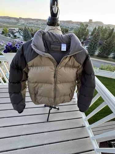 JANSPORT MEN'S NYLON & DOWN HEAVY WINTER JACKET, SZ M, PIT-PIT=23", EXCELLENT ++ image 4