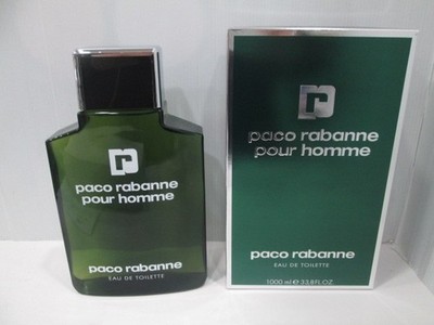 PACO RABANNE POUR HOMME Profumo Uomo Eau De Toilette 1000ml Splash -Vintage