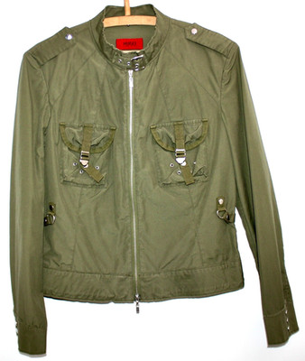 HUGO BOSS! RED LABEL DAMENJACKE & HOSE DE36 KHAKI DAMEN WOMEN JACKET NEU! #O59#
