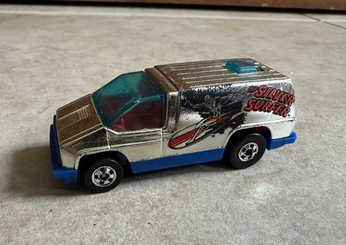 Vintage 1978 Hot Wheels Silver Surfer Van Chrome Hong Kong