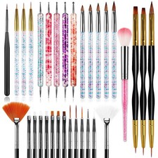 32pcs Nail Art Brushes,Acrylic Brush,Nail Brushes For 31pcs