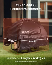 Universal Generator Cover - Waterproof, Heavy-Duty Protection for 36x26x26 in Ge