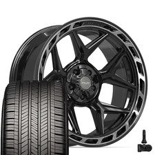 4p55 Black 22x10 Rims Goodyear Touring Tires Tpms Set Fits Ram Jeep Dodge 4p55 Black 22x10 Rims Goodyear Touring Tires Tpms Set Fits Ram Jeep Dodge