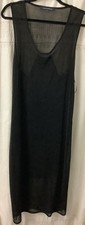Semi Sheer Sleeveless Black Dress  12