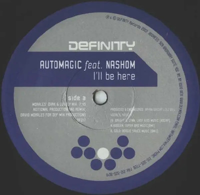 Automagic Ill Be Here Vinyl Single 12inch Definity Records