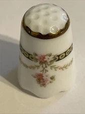 Flower Thimble Vintage Souvenir Collectible