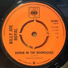 Billy Joe Royal - Down In The Boondocks / Oh, What A Night (7", Single)