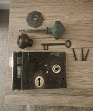 Antique Rim Lock with Door Keep Key