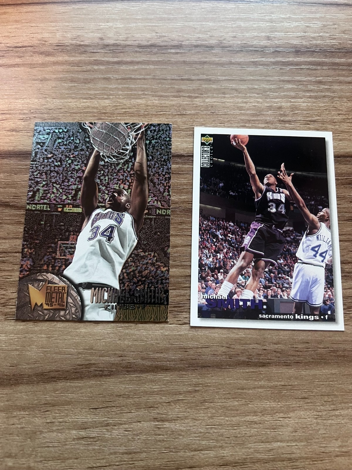 LOT of 2-1995-96 Fleer Metal - Michael Smith #188
