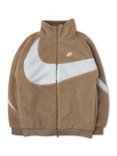 Nike Big Swoosh Reversible Jacket Beige Size L