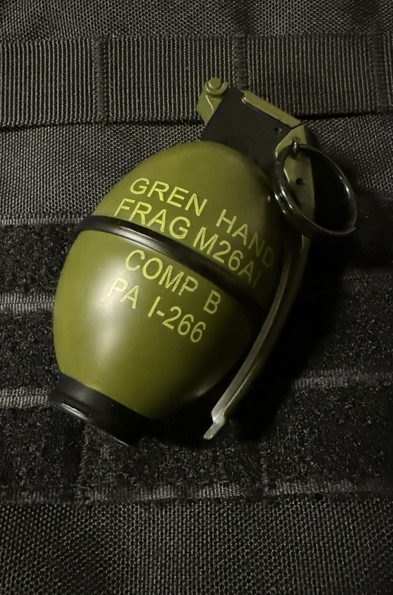 Grenade M26A1 Lighter Military Style Butane Novelty Torch Lighter