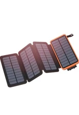 Hiluckey Solar Charger 25000mAh, Outdoor USB C Portable
