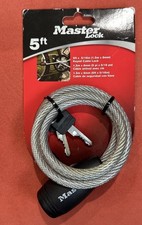 Master Lock 5 Ft Keyed Cable Lock 2 Keys