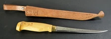 Rapala J Marttiini Knife Finland 6" Fillet Hand Ground Leather Sheath Fishing