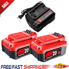 8.0Ah 20V For Craftsman V20 20 Volt MAX Li-ion Battery CMCB204 CMCB202 / Charger
