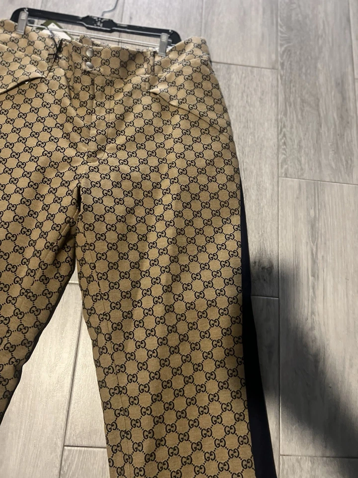 New GUCCI GG Monogram Pattern Ski Snow Pants Size 46 US 32 Retail $2200 - Image 3 of 4