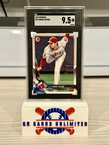 🔥2018 Bowman SHOHEI OHTANI #49 Rookie Card Angels RC Graded SGC 9.5 MT+ !🔥