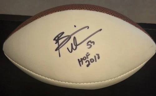 Brian Urlacher Signed Mini Football Bears NFL HOF Inscription