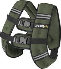 APEXUP Weighted Vest with 5lbs/10lbs/15lbs/20lbs/25lbs/30lbs Weights Reflective