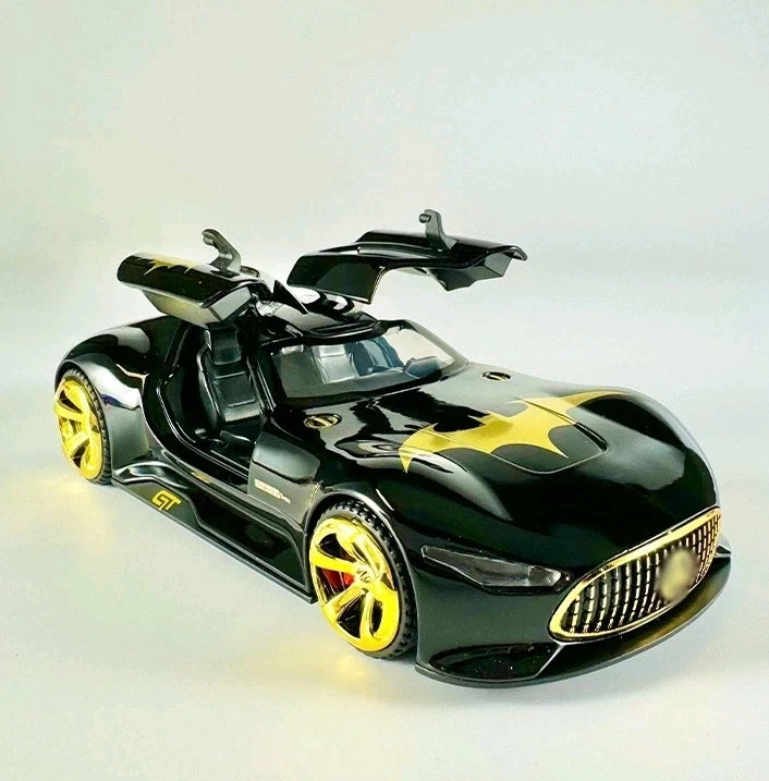 1:32 Batmobile AMG Vision GT Diecast Model Super Car – Sound Light Pull-Back Toy - Image 2 of 4
