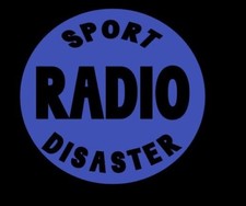 "RADIO SPORT DISASTER" VINYL STICKER IN WHITE OR BLUE