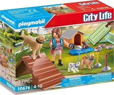 Playmobil 70676 Dog Trainer Set 4 Dogs Ramp 4 Cones & Dog food