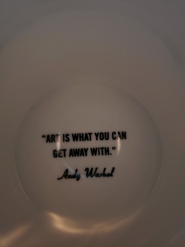 Andy Warhol Abstract Multi Color "Art is What You Can Get Away With" Cup Mug - Picture 6 of 13