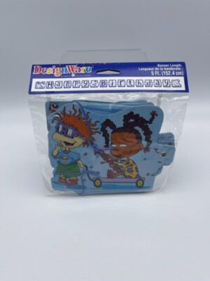 Rugrats Nickelodeon American Greetings Happy Birthday Banner Vintage 1999