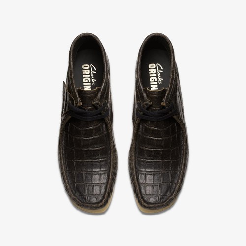 Bota Wallabee Clarks Originals para mujer. Cocodrilo negro envejecido 26179161 - Imagen 6 de 6