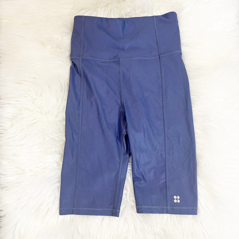 sweaty-betty high shine cycling high waist 9" shorts