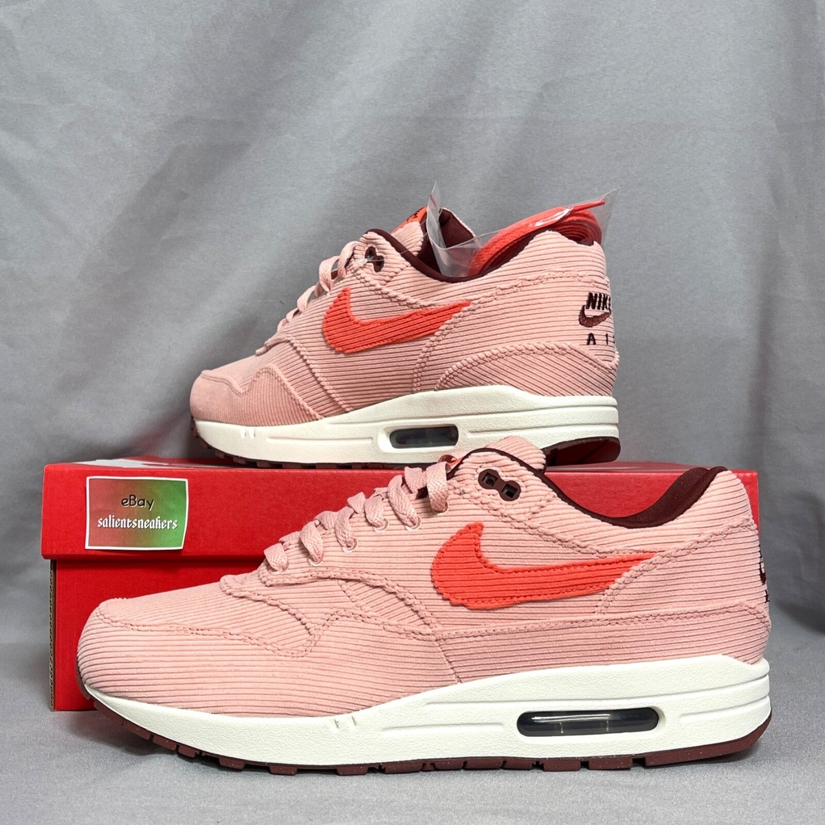 Nike Air Max 1 PRM UK10 FB8915-600 Coral Stardust EUR45 US11 Nike Air Max 1 PRM UK10 FB8915-600 Coral Stardust EUR45 US11