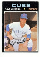 1971 TOPPS CHICAGO CUBS HOYT WILHELM #248 HALL OF FAME 