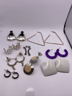 Earrings Pierced Earrings assorted Lot 10 pairs B6A-A