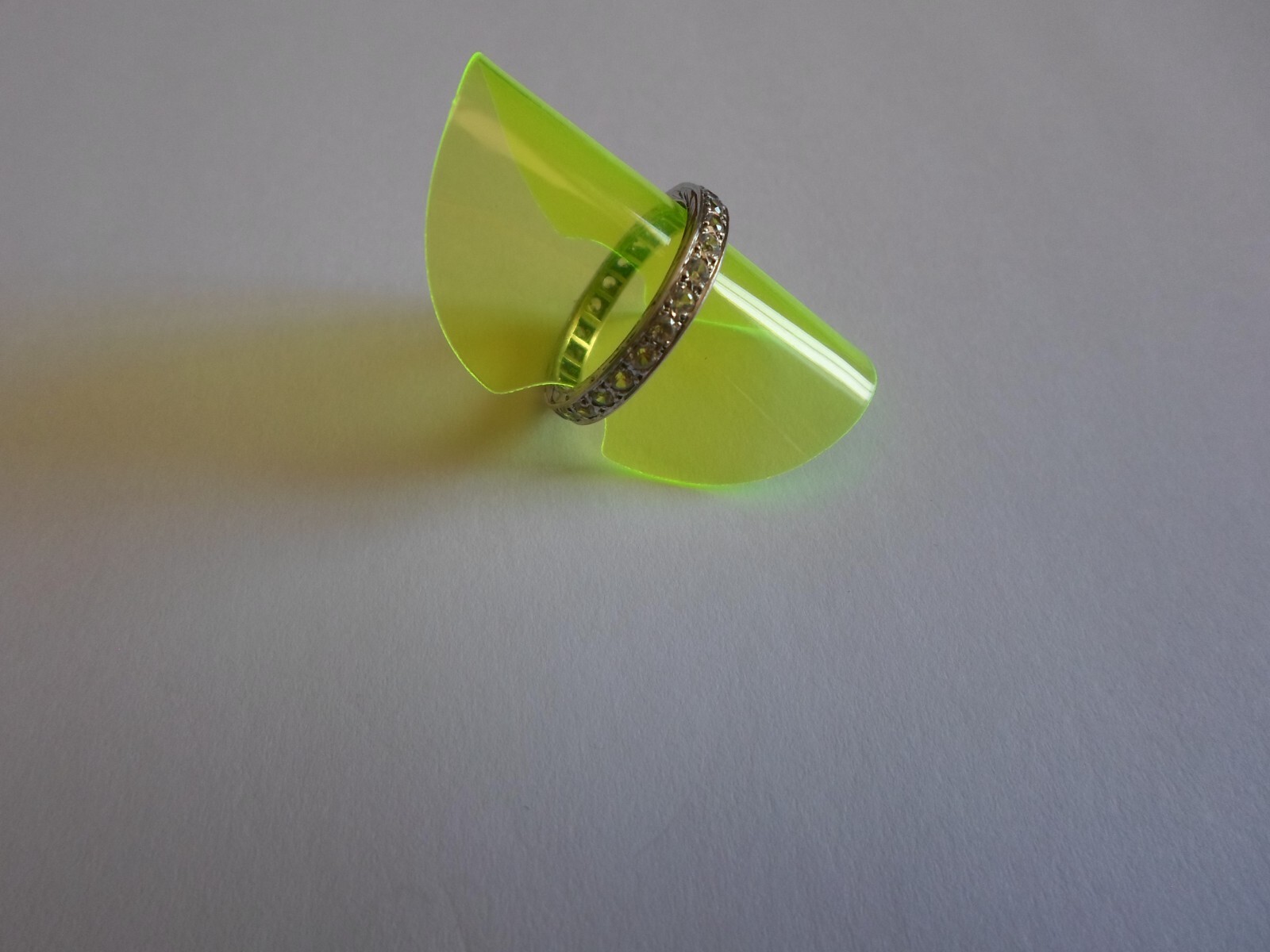 solid silver ring, full round zirconiums, size 52 - image 7