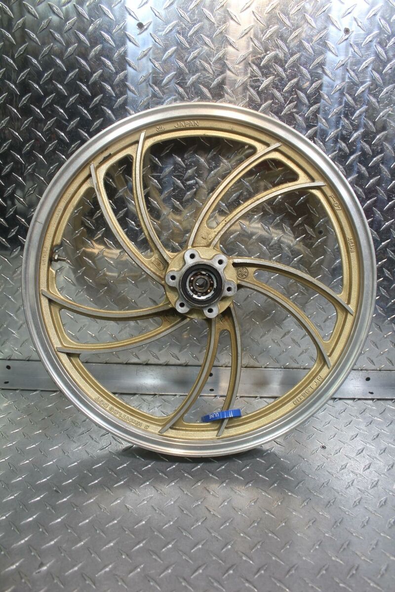 1981 YAMAHA XJ650L MIDNIGHT MAXIM GOLD FRONT WHEEL RIM 4H7