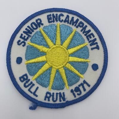 Girl Scout Patch - Senior Encampment Bull Run 1971 - Vintage READ