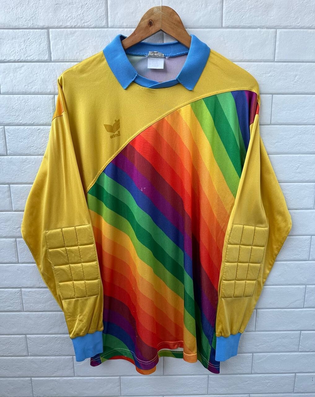 ERIMA 80s 90s FOOTBALL SOCCER GOALKEEPER SHIRT JERSEY TRIKOT VINTAGE SIZE L
