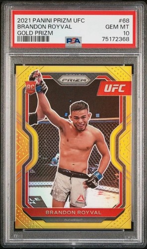2021 UFC PANINI PRIZM GOLD /10 Brandon Royval PSA 10 GEM MINT CHAMPION 🌟 🌟 🌟 