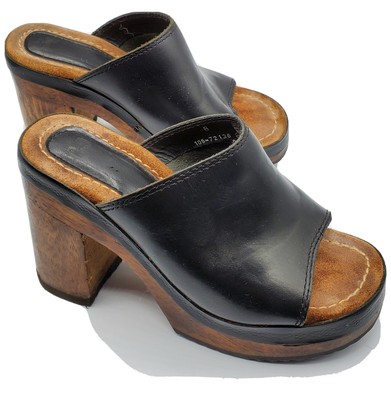 chunky wooden sandals