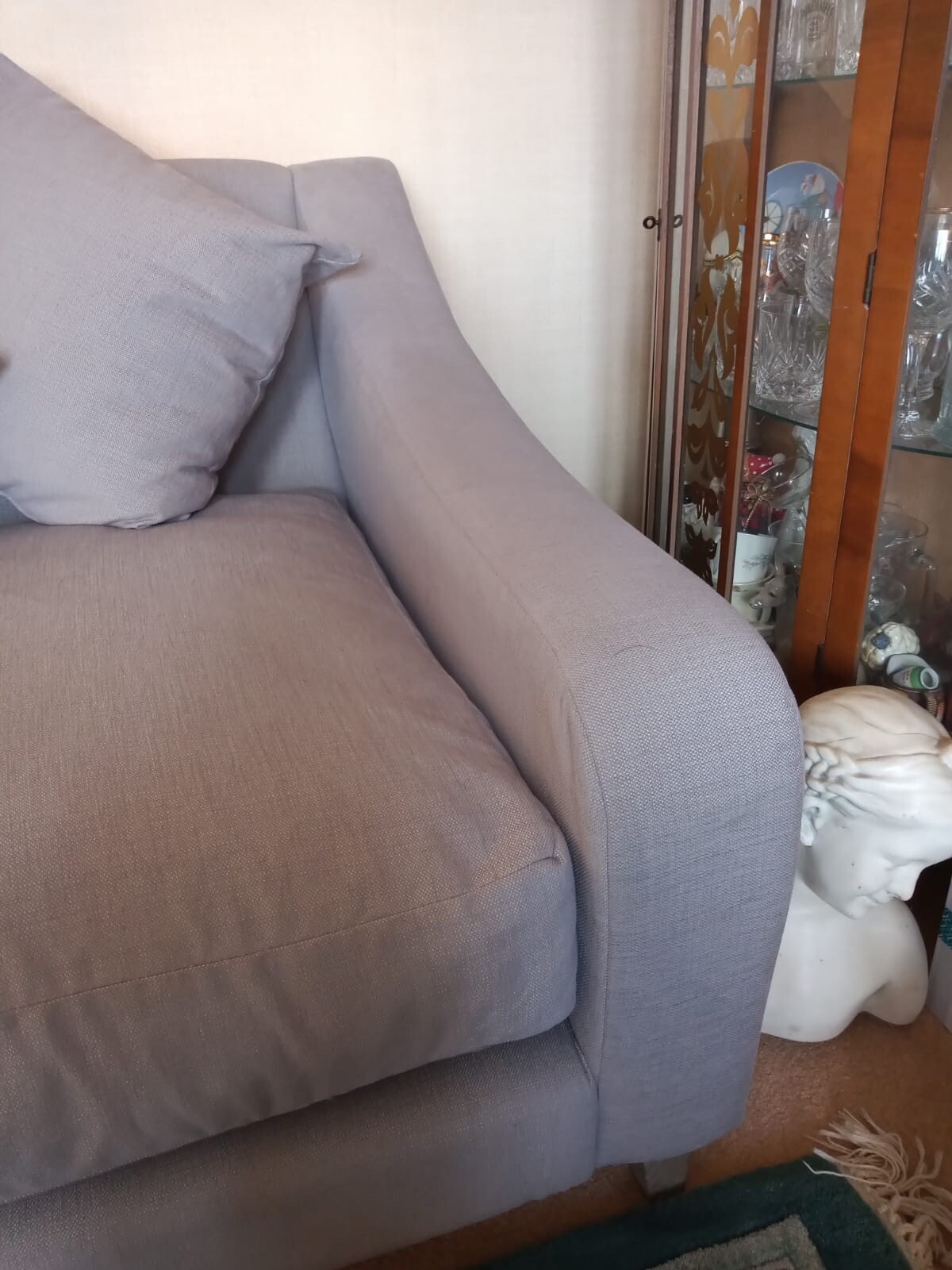 Loaf Oscar 2 Seater Small Sofa Couch Seat Chair Light Grey eBay