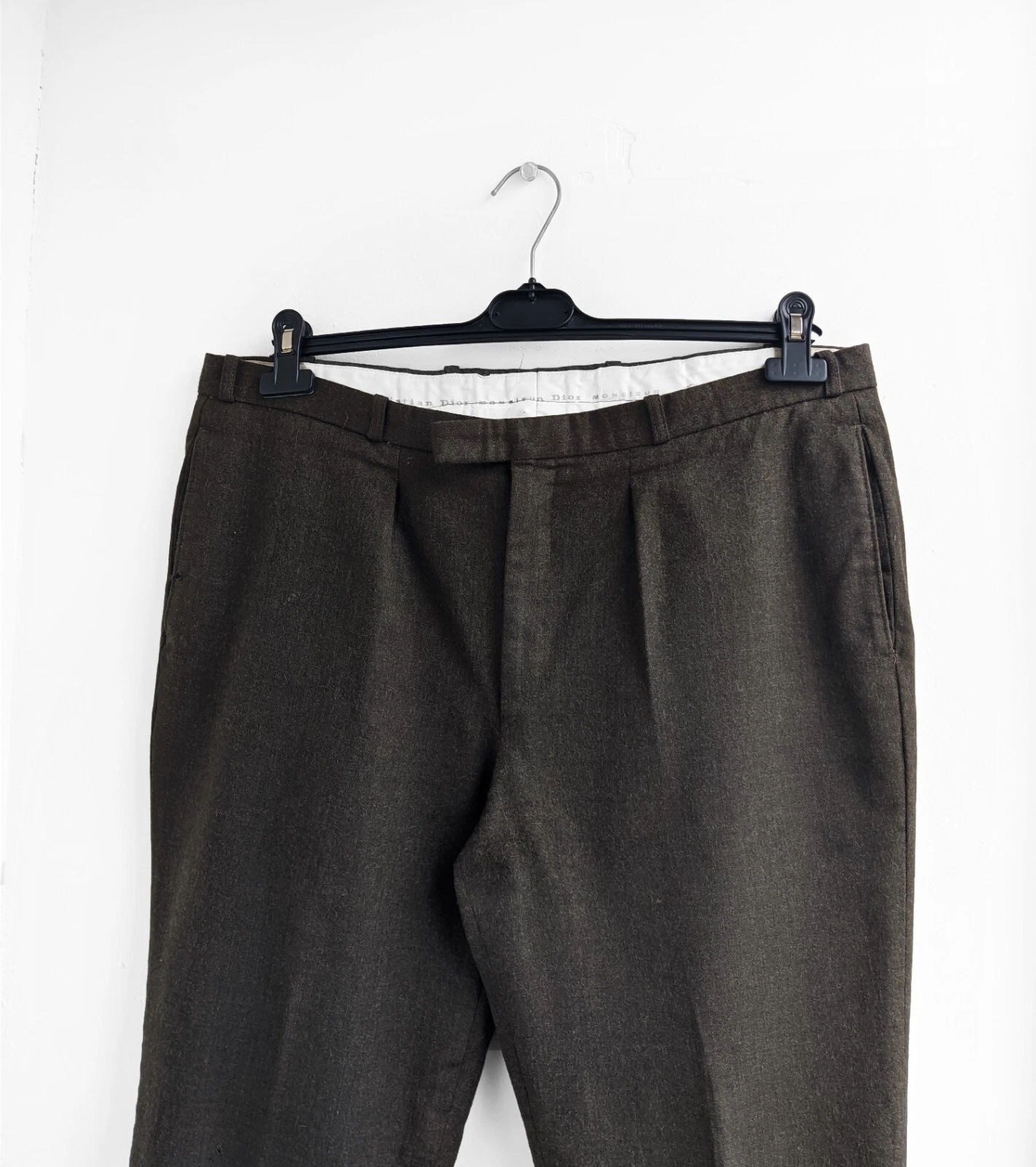 Bas pantalon laine vintage Christian Dior années 90 80 opti