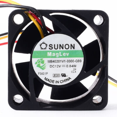 Original MB40201V1-0000-G99 DC 12V 0.84W 3-wire power supply cooling fan