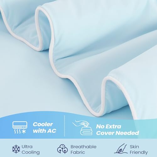 Cooling Comforter King Size, Cooling Blankets for King (106"x90") Light
