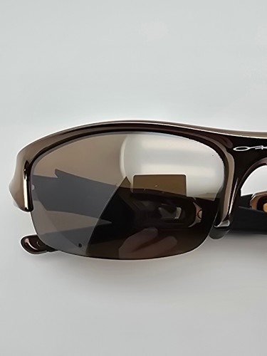 Oakley 24-119 Flak Jacket Black Chrome Tungsten Iridium Polarized Sunglasses - Picture 15 of 18
