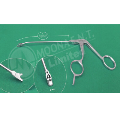 Arthroscopic 4mm Punch Forcep, 30° Curved Right Shaft Arthroscopy Forceps