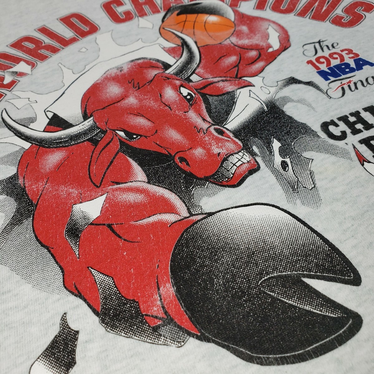 Vintage 1993 Nutmeg Chicago Bulls Championship 2 Sided T
